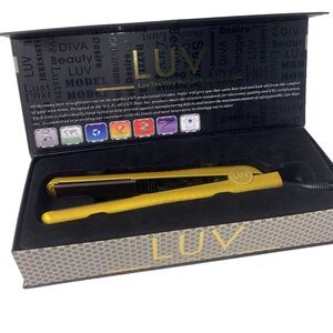 LUV Hair Straightener in Black and Gold